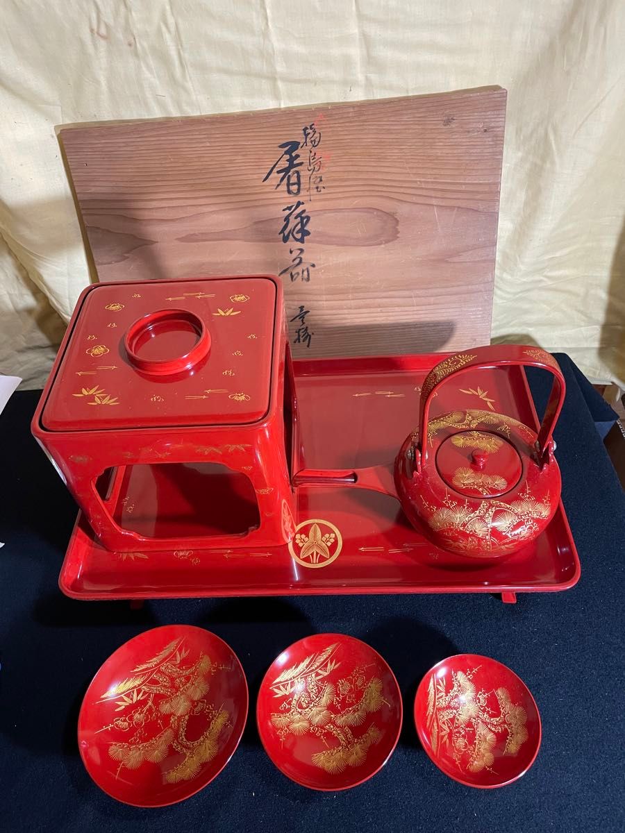 輪島塗 盆（朱・沈金）｜Yahoo!フリマ（旧PayPayフリマ）