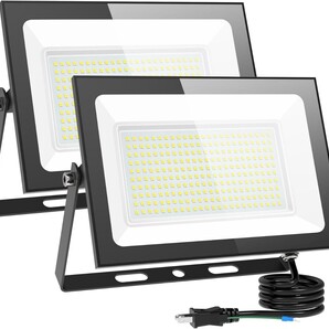 KIWEN LED 投光器 屋外 防水 150W 20000LM 100v 昼光色 ledライト 作業灯 屋外 照明 看板灯 IP66 豪雨対応 外灯 led 灯光器 高演色