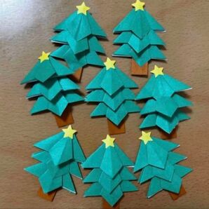 20個 クリスマスツリー サンタ クリスマス サンタクロース 折り紙 壁面飾り ハンドメイド 壁飾り リース 幼稚園
