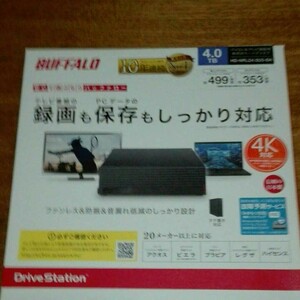 外付けHDD 4TB バッファローHD - NRLD 4.0U3-BA 
