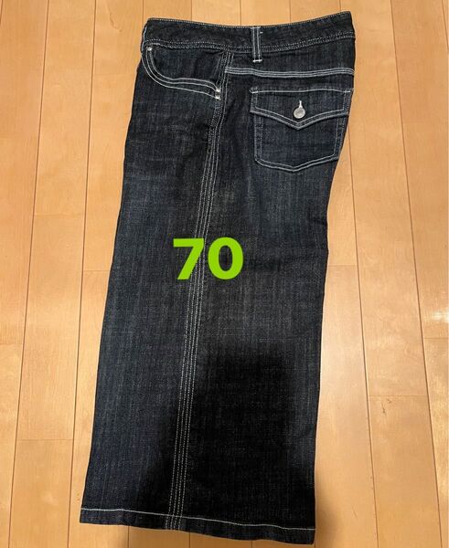 【期間限定】デニム ワイドパンツ 70