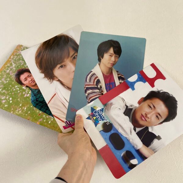 嵐 両面写真付き下敷き ボール紙 インテリとして装飾品としても良いです