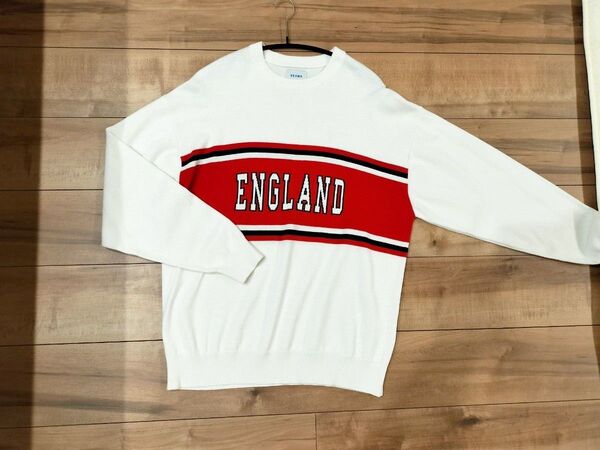 BEAMS ビームス ニット セーター イングランド ロゴ トレーナー スウェット