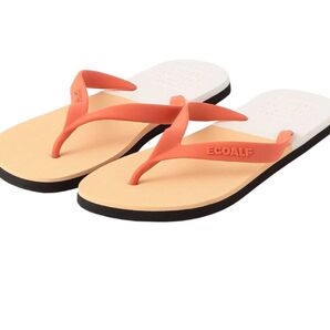 【新品未使用】ECOALF BICOLOR ビーチサンダル FLIP FLOPS WOMAN 38 24cm スペイン製 オレンジ