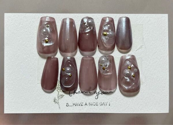 wine red aurora nail ※5/11〜17発送不可※