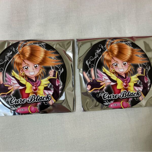 全プリキュア展 主人公 缶バッジ 缶バッチ 缶バッヂ キュアブラック 2個セット