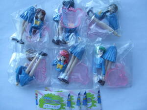 SR Tokimeki Memorial figure collection all 12 kind ( coloring all 6 kind + pink clear all 6 kind ) Eugene gashapon 