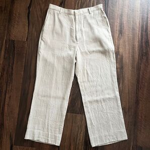 AURALEE COTTON WOOL DOUBLE CLOTH SLACKS