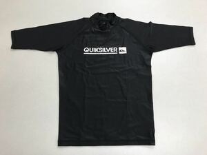 ★クイックシルバー★ラッシュガード★Ｍ★QUIKSILVER★黒★ＵＰＦ50＋★紫外線カット★新品★3-1