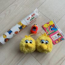 ★SESAME STREET6点セット 非売品 DIONbyKDDI セサミBB 12色鉛筆 セサミストリート ビッグバードマスコットミニエルモ 消しゴム ステッカー_画像1