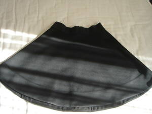 ケイトスペード ストレッチ素材たっぷりフレア　ミニスカート XS ブラック