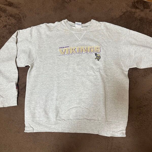 Champion AUTHENTIC ATHLETIC APPAREL スウェットトレーナー グレー 古着 L