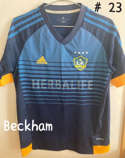 ギャラクシーHerbalifeベッカム サッカーユニフォーム la galaxy