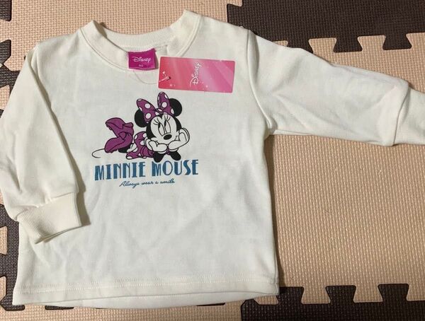 ディズニー ミニーちゃん 長袖トレーナー 80cm 新品未使用 タグ付き