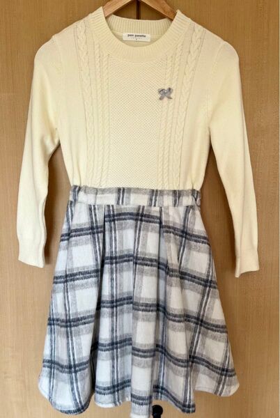 極美品 pom ponette ポンポネット ワンピース ガールズ140