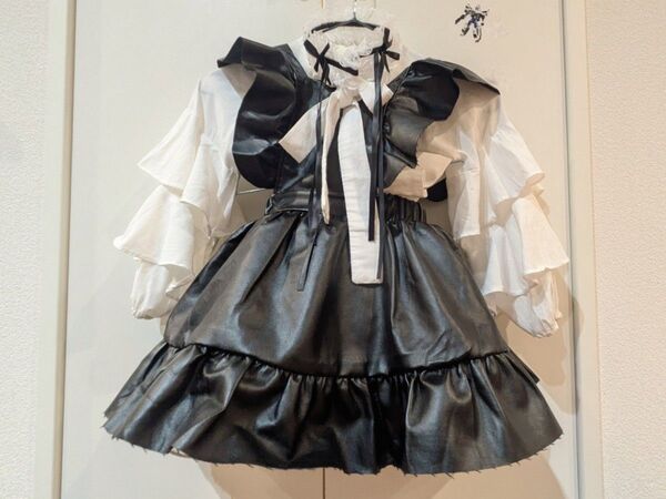 ゴシックロリータ メイド ハロウィン クリスマス ダンス コスチューム キッズ コスプレ衣装