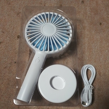 □HANDY FAN　携帯扇風機　ブルー_画像1