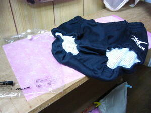 Bloomers Mizuno Ladies, сделанные в Японии черный полиэстер 60%хлопок 40%o Размер наружной сумка внутри - белая сетка, неиспользованная