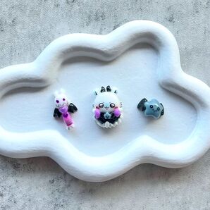 3Dネイルパーツ まじかるモモンガ 星さん 3点セット 3Dパーツ ちいかわ