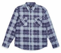 Brixton Bowery Lightweight L/S Flannel Shirt Patriot Blue M ネルシャツ_画像1