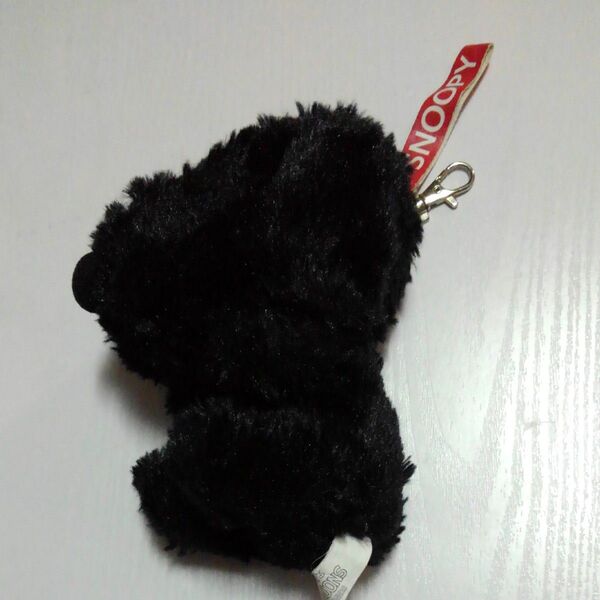 スヌーピーぬいぐるみ黒 キーホルダー