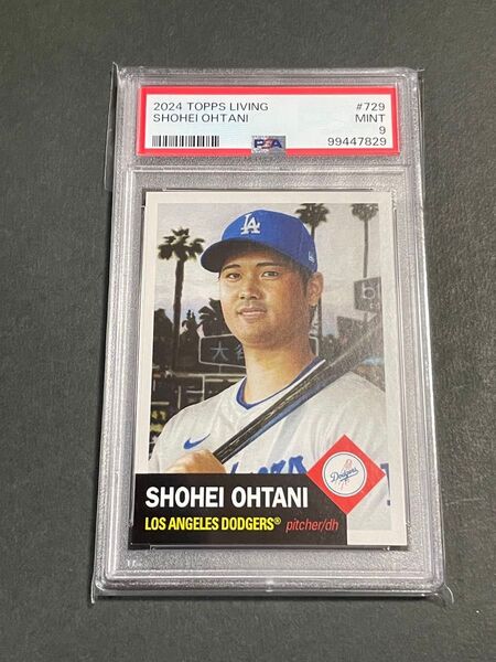 PSA9 TOPPS LIVING 大谷翔平 SHOHEI OHTANI #729 リビングセット