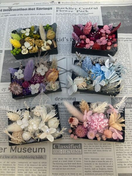 ドライフラワー 花材 ミニボックス6個セット