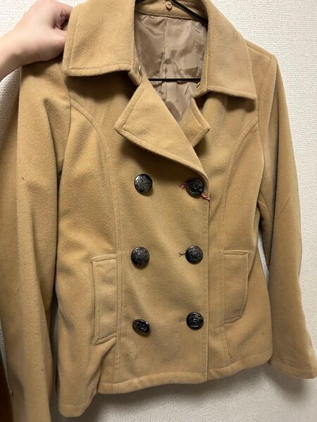 コート ジャケット アウター Pコート ベージュ