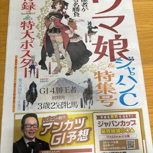 ウマ娘 ニッカン新聞 ウマ娘 付録 ジェンティルドンナ ポスター ドウデュース