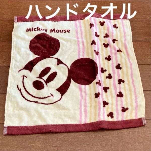 未使用 ミッキーマウス ハンドタオル コットン100% ディズニー