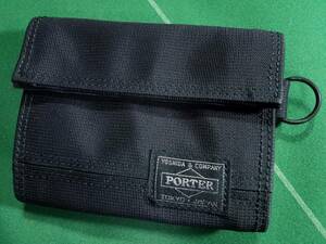 * Porter p rhythm . Be 2 -ply weave nylon material 2. folding purse black beautiful goods!!!*