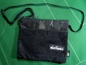 ^ Wild Things WILD THINGS X-PACsakoshu shoulder bag dark wood Land duck camouflage / black beautiful goods!!!^