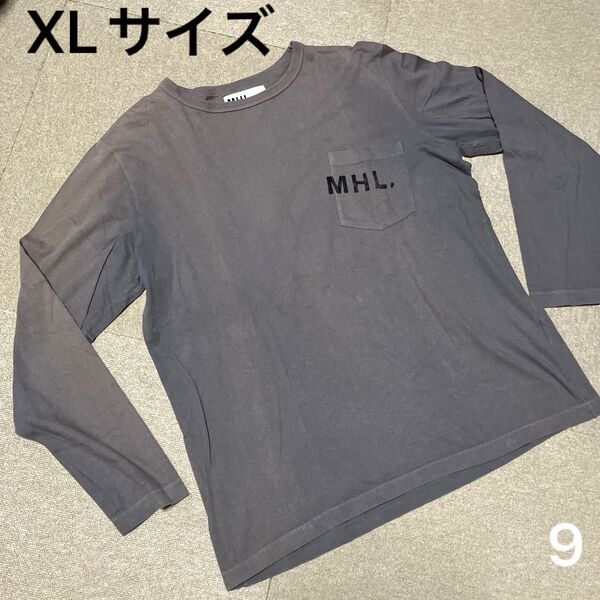 難あり MHL. マーガレットハウエル 長袖Tシャツ ロンT トップス MENS