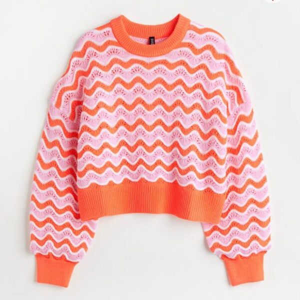 H&M ポインテルニットセーター
