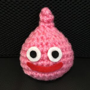 ハンドメイド かぎ針編み ドラクエ スライム ピンク ぬいぐるみ