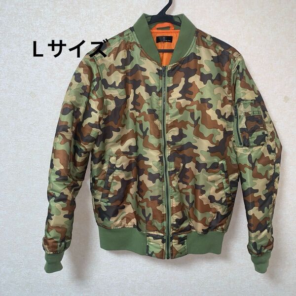 ZIP FIVEL Lサイズ 迷彩 MA-1 ブルゾン