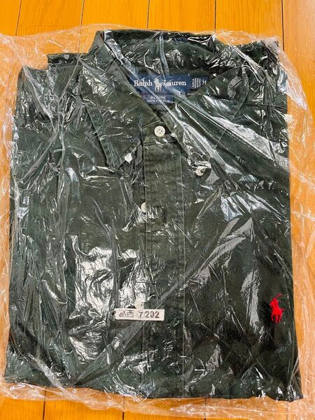 ポロラルフローレン ボタンダウン 長袖シャツ グリーン M