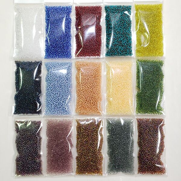 丸小ビーズ 20g×15色=300g トーホーTOHO ヒロシマ