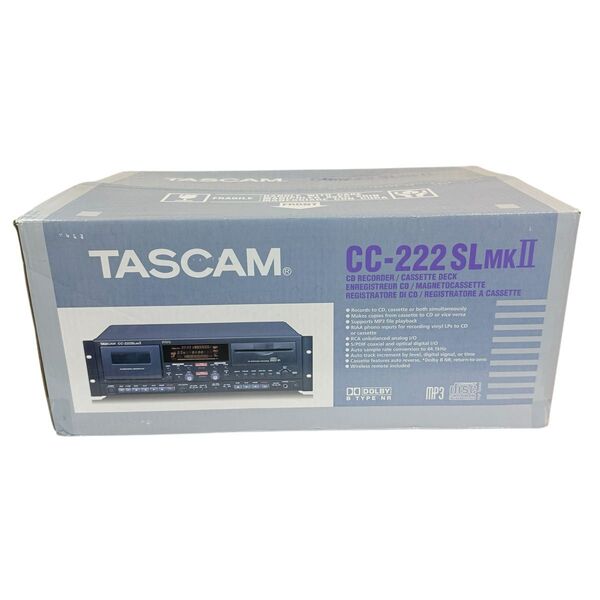 【未使用品】 TASCAM CC-222SLMKⅡ 業務用CDレコーダー/カセットデッキ
