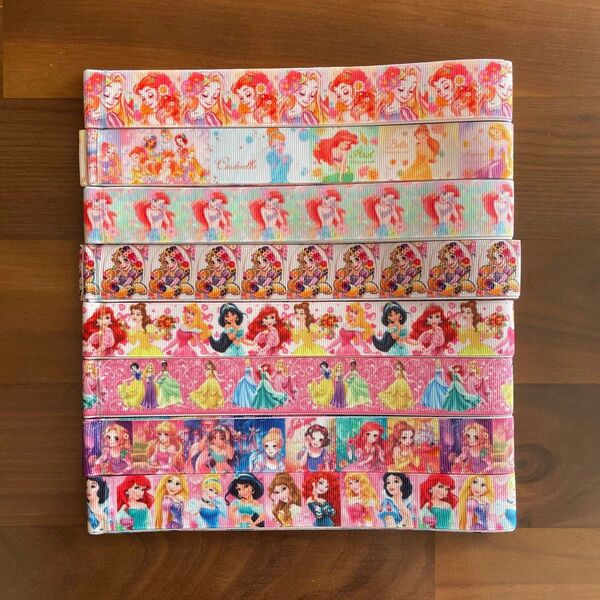 【SALE】ディズニープリンセス① グログランリボンセット 合計24M