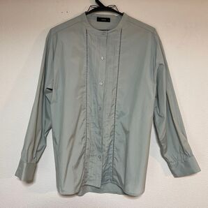 neilikka/ネイリッカ 長袖ブラウス サイズM ポリエステル54% レーヨン46% 淡いグリーン系
