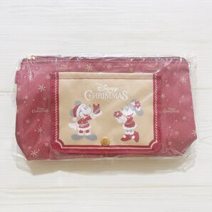 ディズニー クリスマス おてふきキャリー ポーチ ミッキー ミニー
