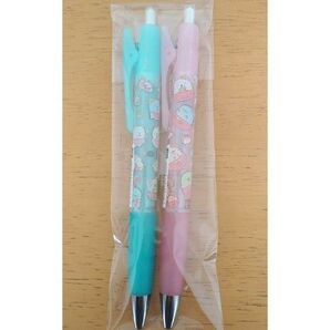 【新品】すみっコぐらし 喫茶すみっコ いちご柄 オプト ボールペン ブルー ピンク 2本セット お値下げ×