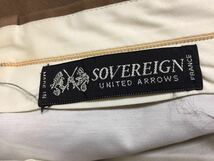 SOVEREIGN UNITED ARROWS ソブリン ユナイテッドアローズ コットンパンツ 42 ブラウン系 フランス製_画像3