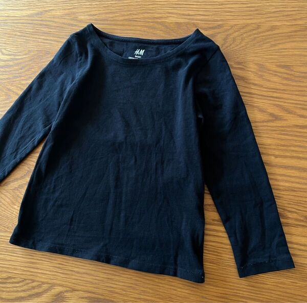 《H&M》エイチアンドエム BASICオーガニックコットンT 長袖 100