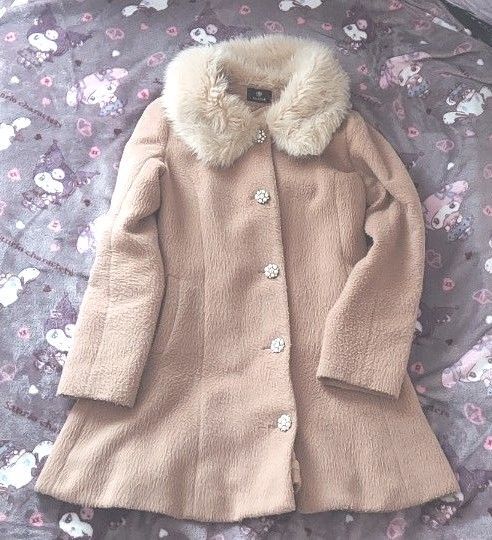 ROJITA ビジューボタン ロングコート