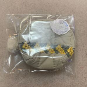 近沢レース 限定完売品 キルティングポーチ/ラウンド(ミモザ)