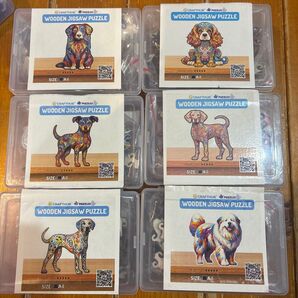 犬 ジグソーパズル ウッドパズル A4