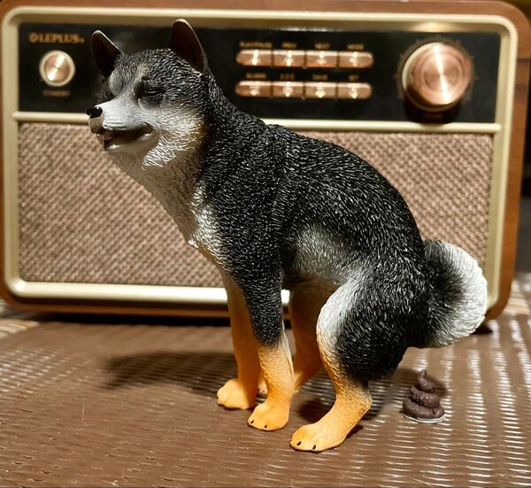 柴犬 フィギュア うんち 黒柴