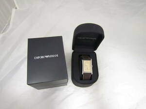 Emporio Armani Emporio Armani мужской AR0152 чай ремень серебряный цвет циферблат с коробкой [exd